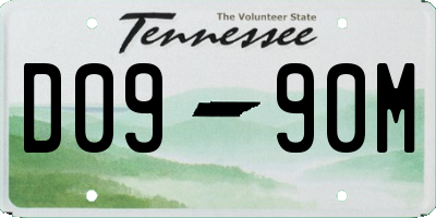 TN license plate D0990M