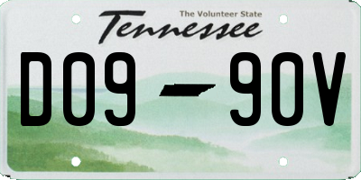 TN license plate D0990V