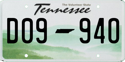 TN license plate D0994O