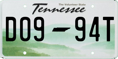 TN license plate D0994T