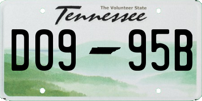TN license plate D0995B