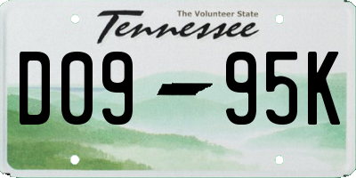 TN license plate D0995K