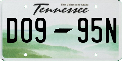 TN license plate D0995N