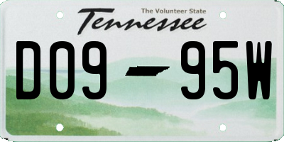 TN license plate D0995W