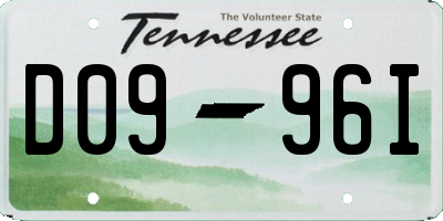 TN license plate D0996I