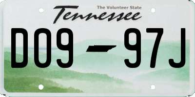 TN license plate D0997J