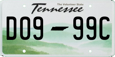 TN license plate D0999C