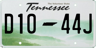 TN license plate D1044J