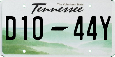 TN license plate D1044Y