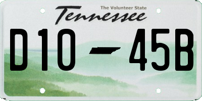 TN license plate D1045B