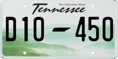 TN license plate D1045O