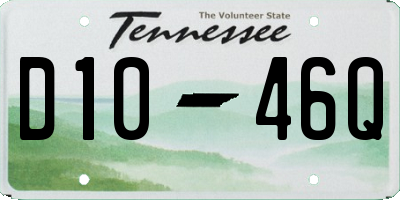 TN license plate D1046Q