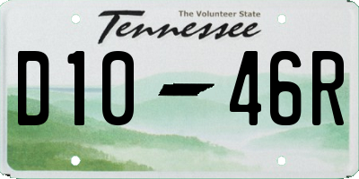 TN license plate D1046R