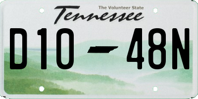 TN license plate D1048N