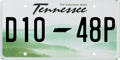 TN license plate D1048P