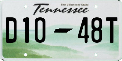 TN license plate D1048T