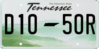 TN license plate D1050R