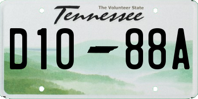 TN license plate D1088A