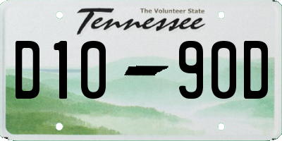 TN license plate D1090D