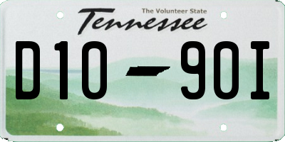 TN license plate D1090I