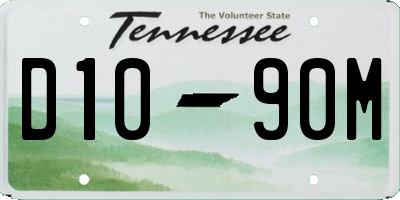 TN license plate D1090M