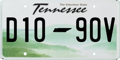 TN license plate D1090V