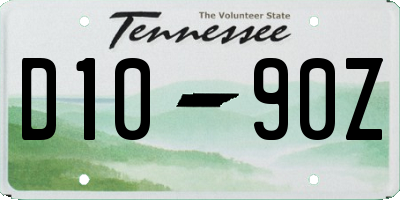 TN license plate D1090Z