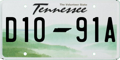 TN license plate D1091A