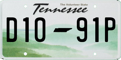 TN license plate D1091P