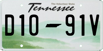 TN license plate D1091V