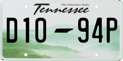 TN license plate D1094P