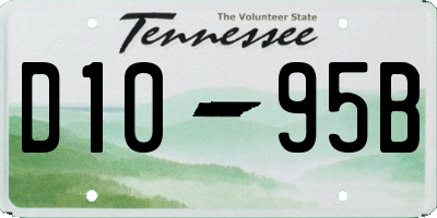 TN license plate D1095B