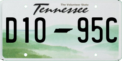 TN license plate D1095C