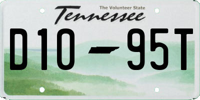 TN license plate D1095T
