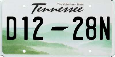 TN license plate D1228N