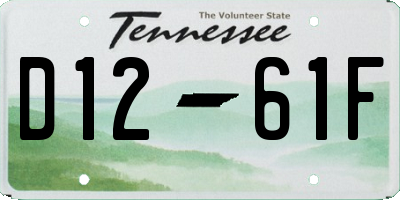 TN license plate D1261F