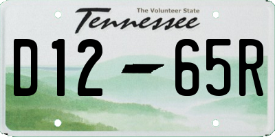 TN license plate D1265R