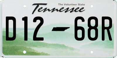 TN license plate D1268R