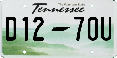 TN license plate D1270U