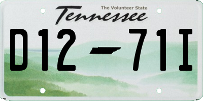 TN license plate D1271I