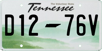 TN license plate D1276V