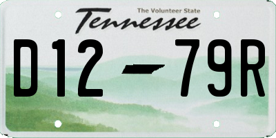 TN license plate D1279R