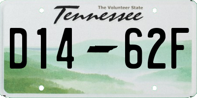 TN license plate D1462F