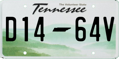 TN license plate D1464V