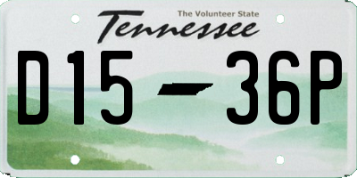 TN license plate D1536P