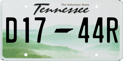 TN license plate D1744R