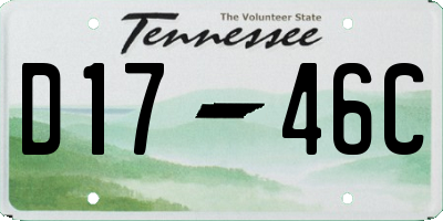 TN license plate D1746C