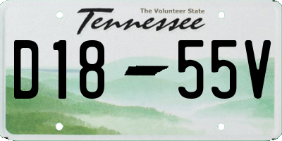 TN license plate D1855V