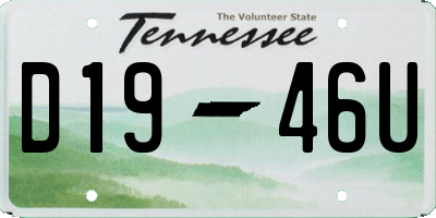 TN license plate D1946U