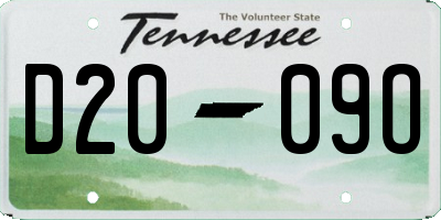 TN license plate D2009O